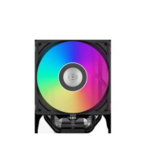Кулер для процессора/ CPU Cooler PCCooler RT500 Digital ARGB BK (240W, 4-pin PWM, LED temp., 152mm, Al/Cu, 5x6mm, ARGB, 1x120mm, 73.32CFM, 34.9dBA, 2200RPM, S: 1851/1700/1200/115X, AM5/AM4, black)