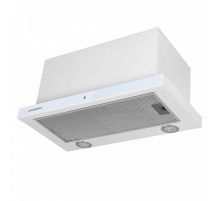 ВЫТЯЖКА MAUNFELD/ Тип: встраиваемая  Цвет: белый. Ширина 500 мм. Максимальная производительность 1000 м3/час, 3 скорости, сенсорное управление, алюминиевый фильтр, освещение светодиодное LED 2*1 Вт, уровень шума 56Дб, полная потребляемая мощность 162Вт, д