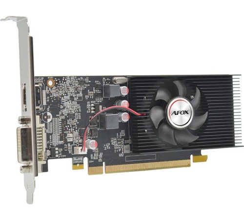 Видеокарта/ VGA AFOX NVIDIA Geforce GT1030 LP 2GB, GDDR5/64-bit, PCIe 3.0, 1xDVI-D, 1xHDMI 2.0, 1-slot