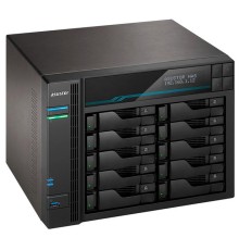 сетевое хранилище ASUSTOR AS6510T 10-Bay NAS/Media player/Intel Atom C3538 2,1GHz(Quad-Core), 8GB SO-DIMM DDR4, noHDD(HDD,SSD),/2x10GbE+2x2,5Gbe(LAN)/2xUSB3.2,HDMI/M.2/4ip camera license
