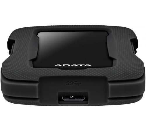 Внешний жесткий диск/ Portable HDD 4TB ADATA HD330 (Black), Silicone, USB 3.2 Gen1, 133x89x23mm, 316g /3 года/