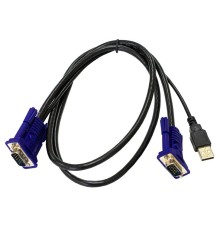 Кабель ORIGO Кабель KVM с разъемами VGA и USB, 1,8 м