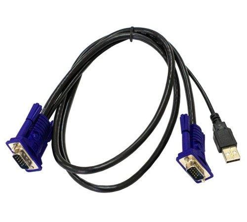 Кабель ORIGO Кабель KVM с разъемами VGA и USB, 1,8 м