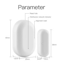Датчик открытия дверей и окон MOES Door&Window Sensor CR2032 Zigbee