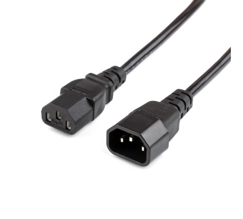 Кабель питания/ Кабель питания GoPower C14 (m)-C13 (f) 1.8м ПВХ 0.75 мм удлинитель черный (1/10/100) Кабель питания/ Кабель питания GoPower C14 (m)-C13 (f) 1.8м ПВХ 0.75 мм удлинитель черный (1/10/100)