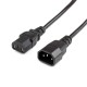 Кабель питания/ Кабель питания GoPower C14 (m)-C13 (f) 1.8м ПВХ 0.75 мм удлинитель черный (1/10/100)