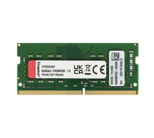 Память оперативная/ Kingston 8GB 3200MHz DDR4 SODIMM Non-ECC CL22 1Rx8 (Select Regions ONLY)