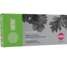 -/ Картридж лазерный Cactus CS-CLT-K406S CLT-K406S черный (1500стр.) для Samsung CLP-360/365/CLX-3300/3