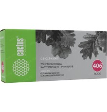 -/ Картридж лазерный Cactus CS-CLT-K406S CLT-K406S черный (1500стр.) для Samsung CLP-360/365/CLX-3300/3