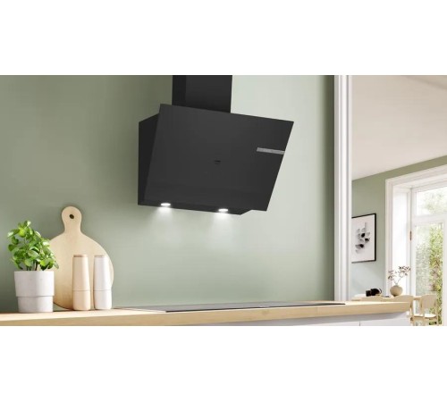 Вытяжка BOSCH Наклонная вытяжка для настенного монтажа, максимальная производительность 700м3/ч, 60см, цвет: черный ,touch control