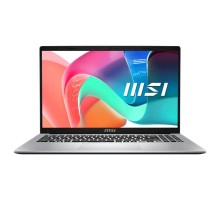 Ноутбук без сумки MSI Modern 15 F13MG Core i3-1315U 15.6" FHD (1920*1080)IPS,DDR4 8GB (8GB*1),512GB SSD,Iris Xe Graphics,backlight (White),Urban Silver,45Whr,1.7kg,DOS