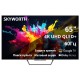 Телевизор ЖК 65'' Skyworth 65", Ultra HD, QLED, Matte Screen, 350Nit, Google TV, DVB-T2/C/S2, 2.0 ch Sound 12W*2 Dolby Atmos, 60Hz, 3 HDMI, 2 USB, Digital Audio Output, LAN, Composite output, CI, Выход для наушников, Center Pole, безрамочный дизайн,
