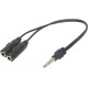 Defender Переходник Headset Jack 2*3.5jack—3.5 4pin jack 0,15м