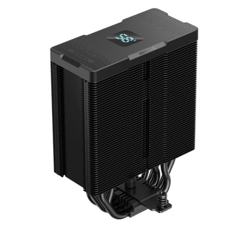 Кулер для процессора DEEPCOOL AG500 DIGITAL ARGB LGA1700/1200/115X/AM5/AM4 (9шт/кор, TDP 240W, PWM, ARGB Fan 120mm, 5 тепл. трубок) RET (R-AG500-BKADMN-G-1)