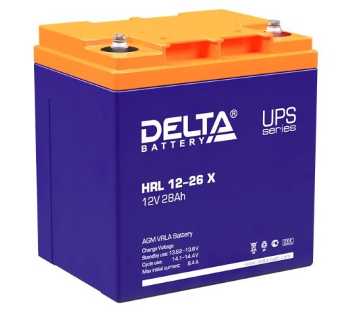 Аккумуляторная батарея Delta Аккумуляторная батарея для ИБП HRL 12-26 X (12V/26Ah)