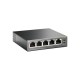 Коммутатор/ 5-Port Gigabit Desktop Switch with 4-Port PoE, 5 Gigabit RJ45 ports including 4 PoE ports, 56W PoE Power supply, steel case