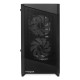 Корпус без блока питания/ Case HSPD M330, Mesh Mini-tower, Black, TG, 0.6 SPCC, 3x120mm ARGB (M11-120) mATX, mITX 175/330/160mm 2x2.5", 2x3.5", 4xPCI 1xUSB-A 3.0, 2xUSB-A1.0 365x216x405mm