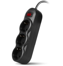 Фильтр SVEN SF-03L 3,0 м (3 розетки) черный