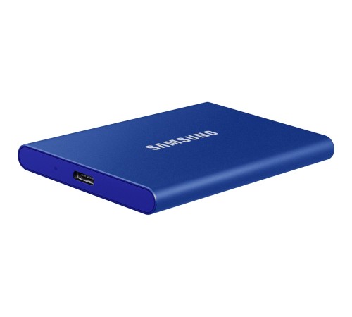 Внешние HDD и SSD/ Samsung External SSD T7, 2000GB, Type-C, USB 3.2 Gen2, R/W 1050/1000MB/s, 85x57x8mm, Indigo Blue (12 мес.) Внешние HDD и SSD/ Samsung External SSD T7, 2000GB, Type-C, USB 3.2 Gen2, R/W 1050/1000MB/s, 85x57x8mm, Indigo Blue (12 мес.)
