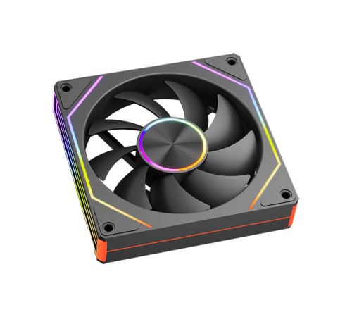 Кулер для корпуса/ Case Cooler PCCooler FG120 ARGB BK (120x120x25mm, 4-pin PWM, ARGB, 54CFM, 28.4dBA, 1800RPM, Black)