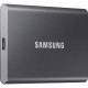 Внешние HDD и SSD/ Samsung External SSD T7, 1000GB, Type-C, USB 3.2 Gen2, R/W 1050/1000MB/s, 85x57x8mm, Titan Gray (12 мес.)