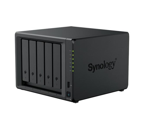 Система хранения данных Synology QC 2,2GhzCPU/8Gb(32)/RAID0,1,10,5,6/ 5HP HDD SATA(3.5', 2.5')upto 15 HDD (2xDX525)/2xM.2/2xUSB3.2/2x2.5GbE/iSCSI/(1xExp.)/1xPS/1YW repl DS1522+