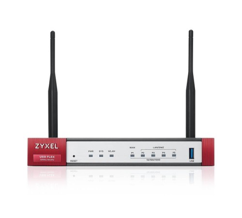 Межсетевой экран/ Межсетевой экран Zyxel USG FLEX 50AX, 1xWAN GE, 4xLAN/DMZ GE, Wi-Fi 6 (AX1800), 1xUSB3.0, NebulaFlex ** Межсетевой экран/ Межсетевой экран Zyxel USG FLEX 50AX, 1xWAN GE, 4xLAN/DMZ GE, Wi-Fi 6 (AX1800), 1xUSB3.0, NebulaFlex **