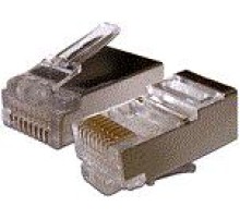  Коннектор RJ45 STP 8P8C, универсальный, cat.6, 100 шт.