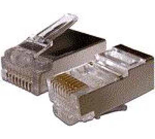 Коннектор RJ45 STP 8P8C, универсальный, cat.6, 100 шт. Коннектор RJ45 STP 8P8C, универсальный, cat.6, 100 шт.