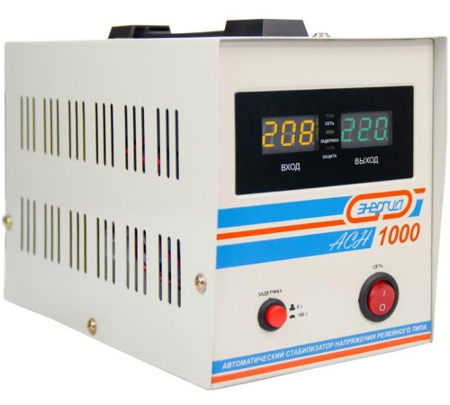 Стабилизатор АСН- 1000 ЭНЕРГИЯ с цифр. дисплеем/ Stabilizer ASN-1000 ENERGY with numbers. display Стабилизатор АСН- 1000 ЭНЕРГИЯ с цифр. дисплеем/ Stabilizer ASN-1000 ENERGY with numbers. display