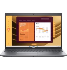 Ноутбук/ Dell Latitude 5550 15.6"(1920x1080 (матовый) IPS)/Intel Core Ultra 5 135U(1.6Ghz)/8192Mb/512SSDGb/noDVD/Int:Intel® Graphics/Cam/BT/WiFi/42WHr/war 1y/1.62kg/Silver/Ubuntu + (210-BLMP)