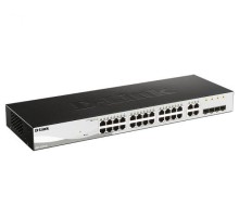 Коммутатор/ DGS-1210-28/FL Managed L2 Switch 24x1000Base-T, 4xCombo 1000Base-T/SFP, Surge 6KV, CLI