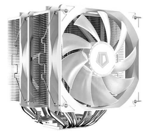 Кулер для процессора/ CPU Cooler ID-COOLING SE-55 ARGB SNOW (250W, 4-pin PWM, 153mm, Al/Cu, 6x6mm, ARGB, 2x120mm, 68.2CFM, 35.2dBA, 1500RPM, S: 1700/1200/115X, AM5/AM4, White) Кулер для процессора/ CPU Cooler ID-COOLING SE-55 ARGB SNOW (250W, 4-pin PWM, 153mm, Al/Cu, 6x6mm, ARGB, 2x120mm, 68.2CFM, 35.2dBA, 1500RPM, S: 1700/1200/115X, AM5/AM4, White)