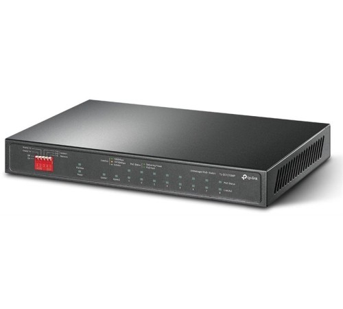 коммутатор TP-Link TL-SG1210MP, 10-Port Gigabit Desktop Switch with 8-Port PoE+ 123 W PoE