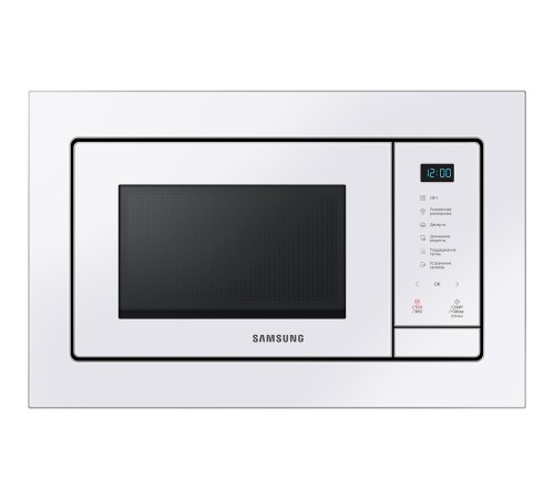 встраиваемая микроволновая печь Samsung Built-in microwave oven MQ7000A, 23 l, 489 x 275 x 346 mm, white glass