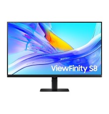 Монитор Samsung 32" ViewFinity S8 S80UD S32D804UAI (VA 16:9 3840x2160x60Hz 5ms 350cd 3000:1 178/178 1,07 млрд DP; HDMI; USB-C (90 Вт) USB3.0x3 RJ45 HAS Tilt Swiv VESA Bla (незначительное повреждение коробки)