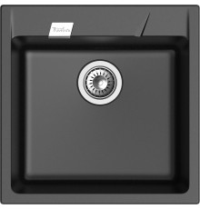 Кухонная мойка RIVELATO RIVELATO Мойка RAUM 50  1-чаша 500*510мм, монтаж: врезной, материал: кварц, цвет: черный