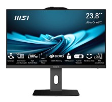 Моноблок MSI Pro AP242P 14M AiO 23,8" FHD(1920x1080)IPS AG Non-touch, Core i3-14100 (3.5GHz), 8Gb DDR5 (1x8Gb), 512GB SSD, Intel UHD,WiFi,BT,camera,WirelessKB&mouse Eng/Rus,noOS,1y w-ty,Black