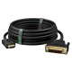 GCR Кабель 2.0m HDMI-DVI черный, GOLD, 19M / 25M Dual Link, 28 AWG, тройной экран