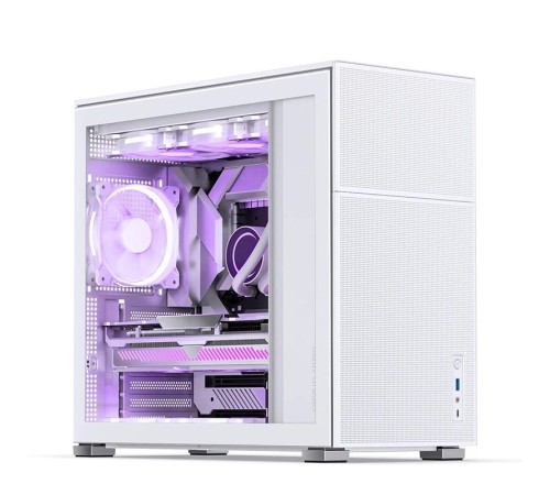 Корпус без блока питания/ Case JONSBO D41 MESH, Midi-Tower, TG, no fan, 1xUSB-A 3.2 + 1xUSB-C 3.2, ATX, mATX White