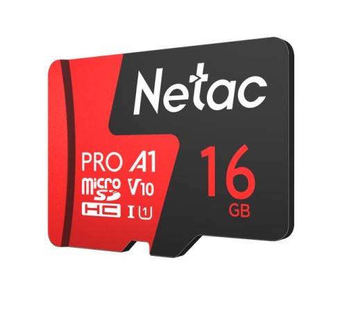 Носитель информации Netac P500 Extreme PRO 16GB MicroSDHC V10/U1/C10 up to 100MB/s, retail pack card only