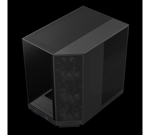 Корпус без блока питания/ Case NZXT H6 Flow, Midi-Tower, TG, 3x120mm, 2xUSB-A 3.2 + 1xUSB-C 3.2, ATX, mATX, mITX Black
