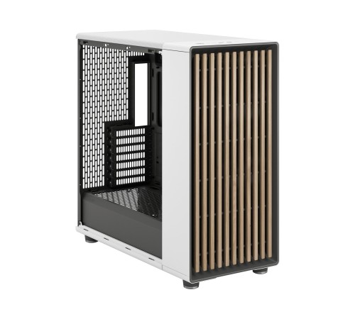 Корпус ПК без блока питания/ Case Fractal Design North XL TG Dark Tint, Full-Tower, 3x140mm, 2xUSB-A 3.2 + 1xUSB 3.2 Type-C E-ATX, ATX, mATX, mITX Wood panel, Chalk White