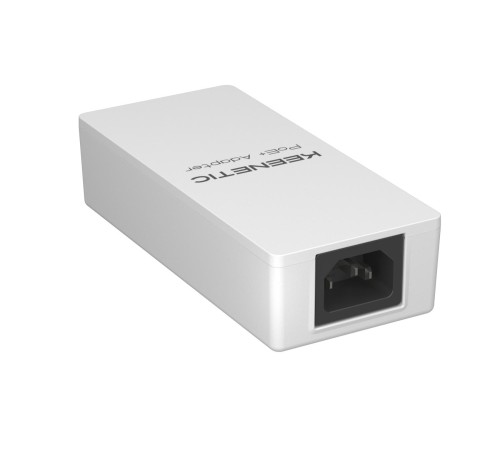 PoE+ адаптер/ Keenetic PoE+ Adapter (KN-4510) Гигабитный адаптер питания PoE+ мощностью 30 Вт 802.3af/at 2 x 1 Гбит/с PoE+ адаптер/ Keenetic PoE+ Adapter (KN-4510) Гигабитный адаптер питания PoE+ мощностью 30 Вт 802.3af/at 2 x 1 Гбит/с