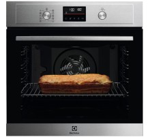 Встраиваемая электрическая духовка ELECTROLUX/ Электрический духовой шкаф с кольцевым нагревательным элементом SurroundCook, основной цвет - нержавеющая сталь c Anti Finger Print, утапливаемые переключатели, таймер отключения, отложенный старт, будильник,