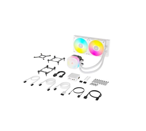 Система жидкостного охлаждения/ Water Cooling System Corsair iCUE LINK TITAN 240 RX RGB (240mm, White, RGB/ Fans: 2x120mm, 73.5CFM, 36dBA, 2100RPM/ S: 1851, 1700, AM5, AM4) Система жидкостного охлаждения/ Water Cooling System Corsair iCUE LINK TITAN 240 RX RGB (240mm, White, RGB/ Fans: 2x120mm, 73.5CFM, 36dBA, 2100RPM/ S: 1851, 1700, AM5, AM4)