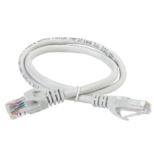  ITK Коммутационный шнур (патч-корд), кат.5Е UTP, 10м, серый