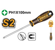 Крестообразная отвертка Ingco HSDPH1100,PH1, 100мм