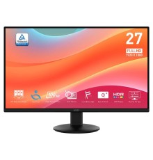 Монитор MSI PRO MP272L 27" 16:9 FHD(1920x1080), IPS Flat, 1ms(MPRT), 1300:1, 100M:1, 250nits, 178/178, HDMI 1.4b, DP 1.2a, Tilt, 100HZ, Black, 1y war-ty