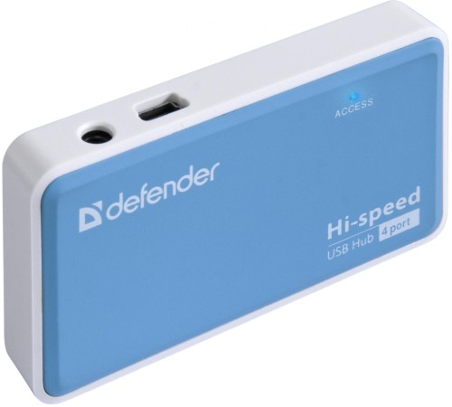 Defender Универсальный USB разветвитель Quadro Power USB2.0, 4порта, блок питания2A